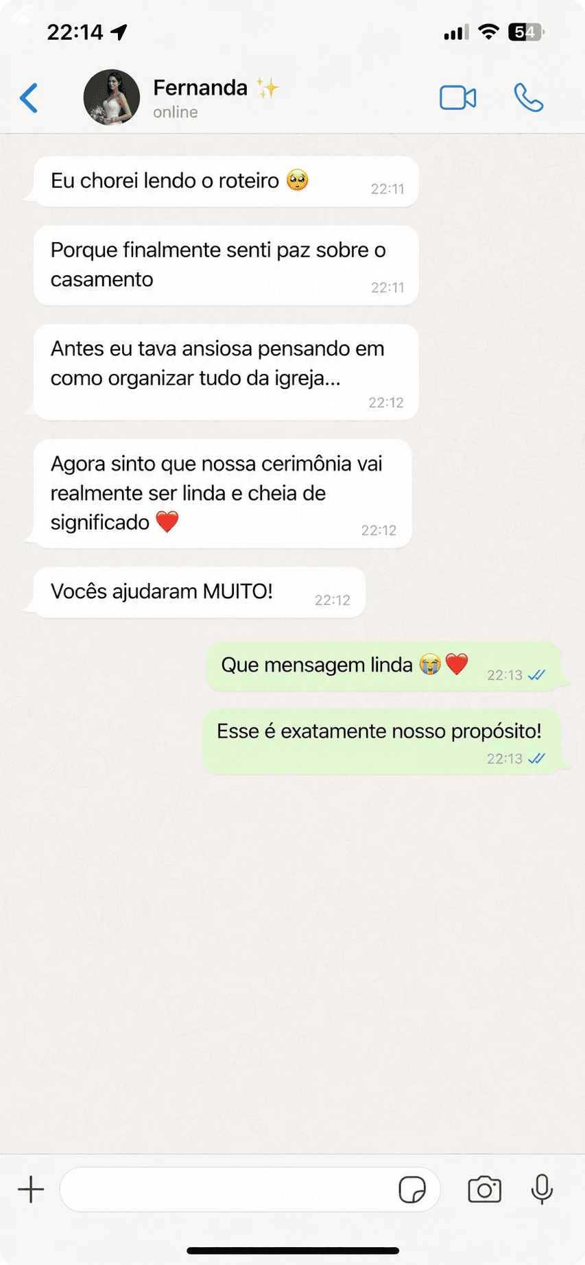 Depoimento de Fernanda