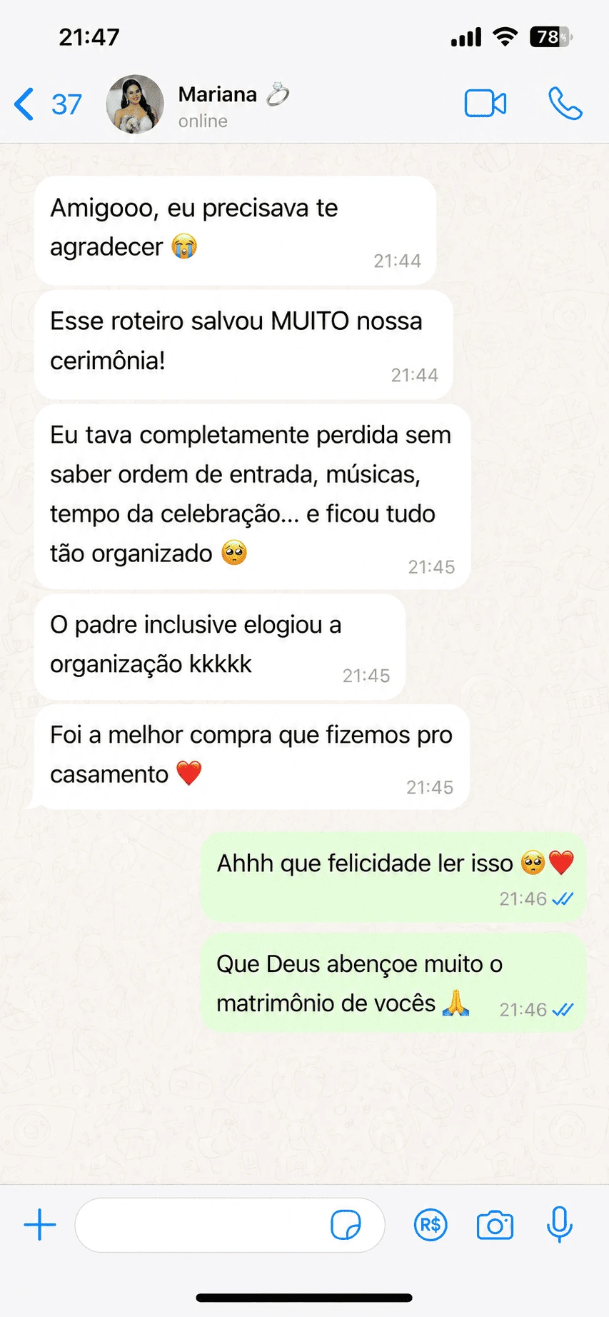 Depoimento de Mariana